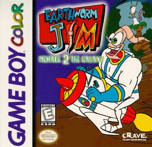 Earthworm Jim: Menace 2 the Galaxy Game Boy Color - Video Game - Used - CaveGamers