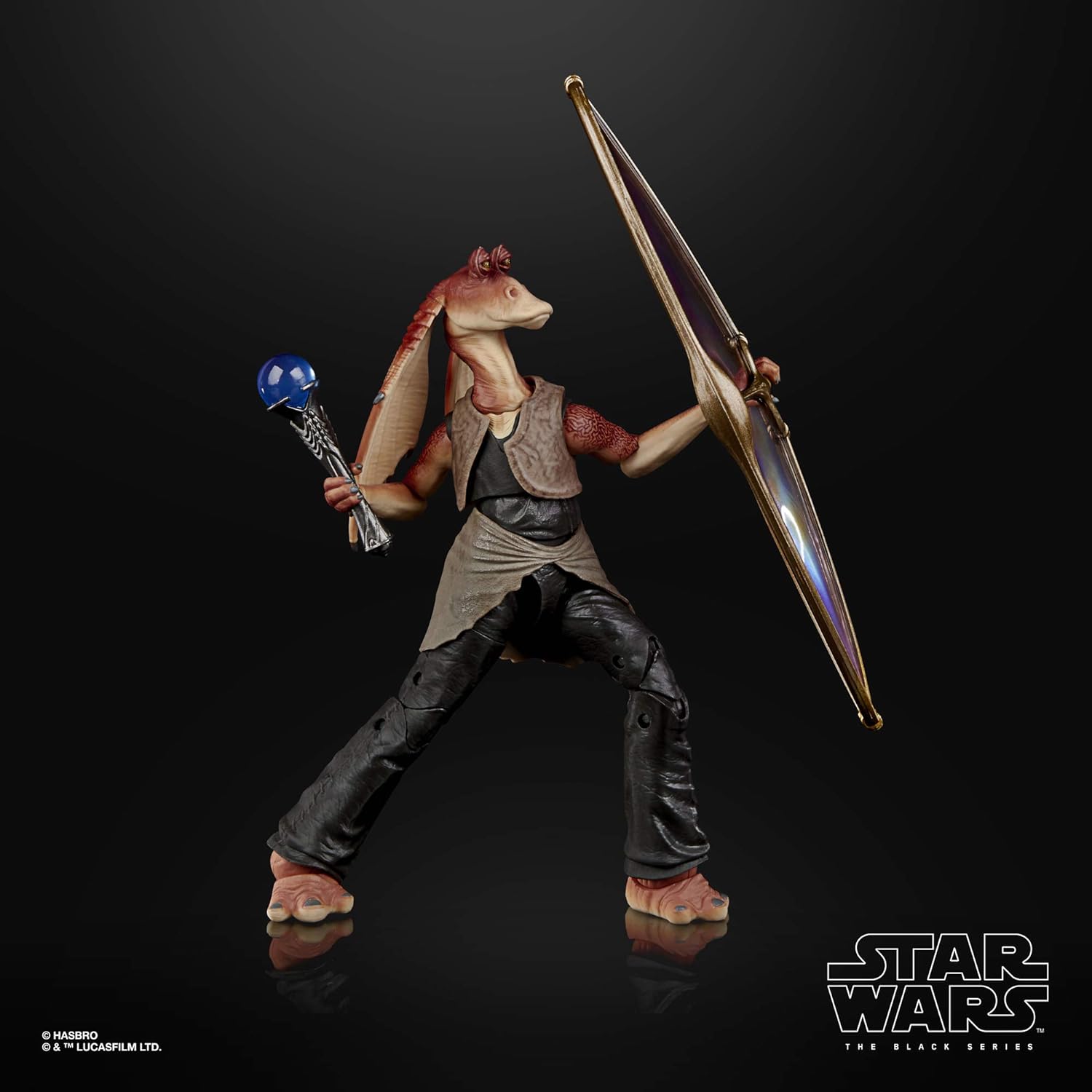 Star Wars: The Black Series - Jar Jar Binks (The Phantom Menace) Action Figure Action Figures - Toys - New - CaveGamers - Image 6