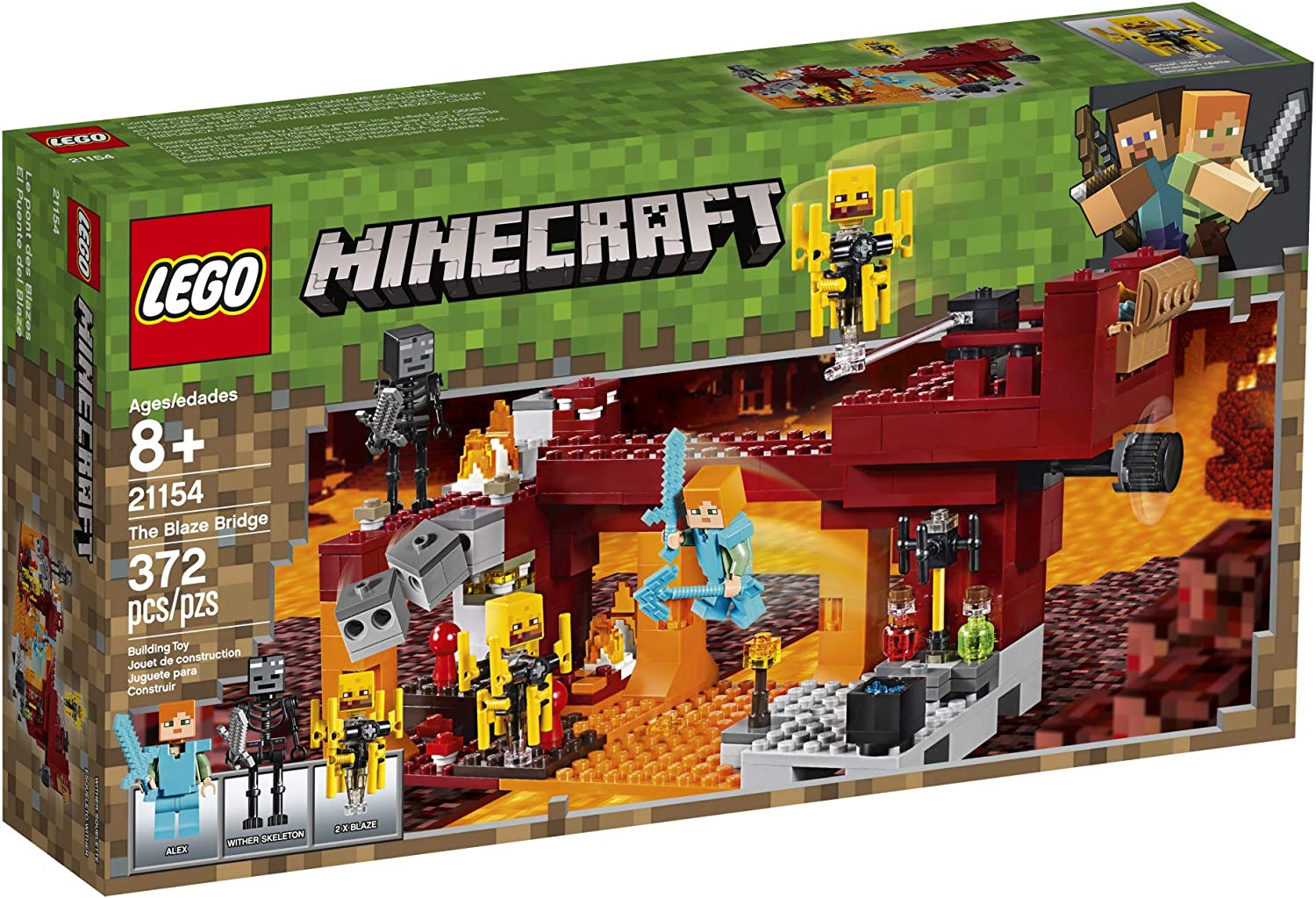 LEGO Minecraft The Blaze Bridge 21154 Building Sets - Toys - New - CaveGamers - Image 3