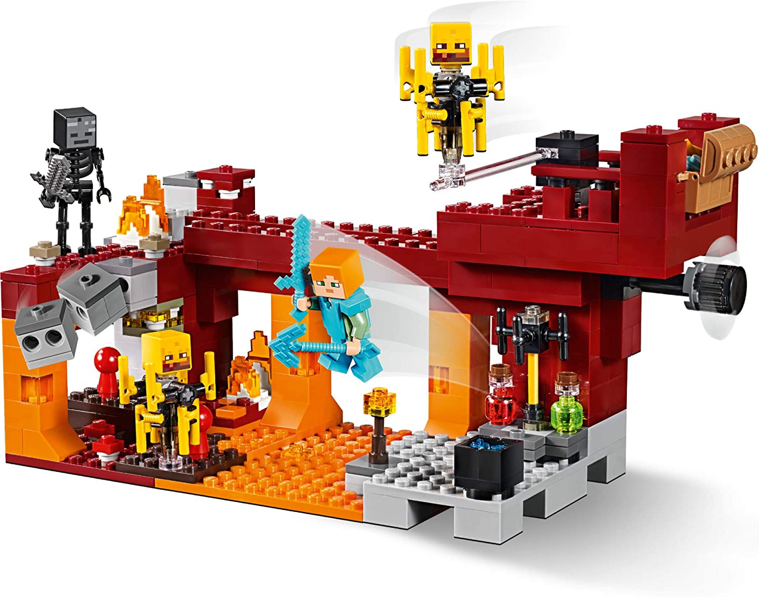 LEGO Minecraft The Blaze Bridge 21154 Building Sets - Toys - New - CaveGamers - Image 5