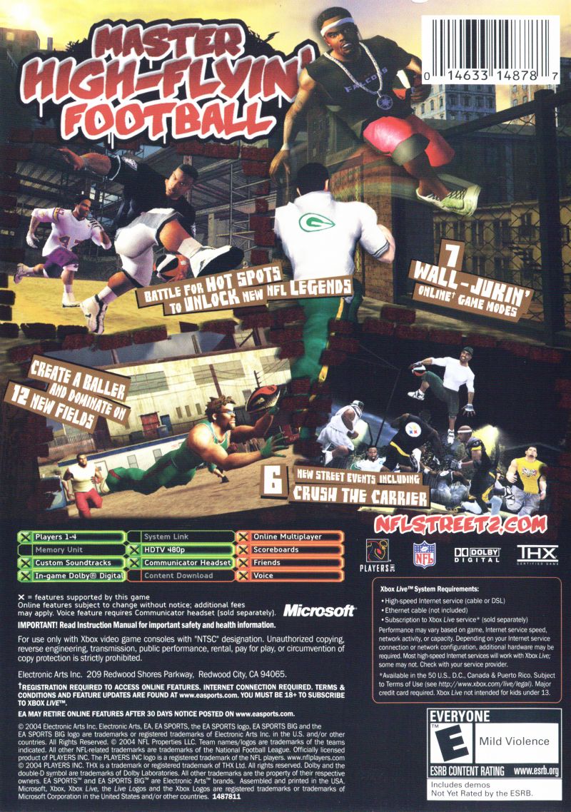 NFL Street 2 Xbox - Video Game - Used - CaveGamers - Image 2