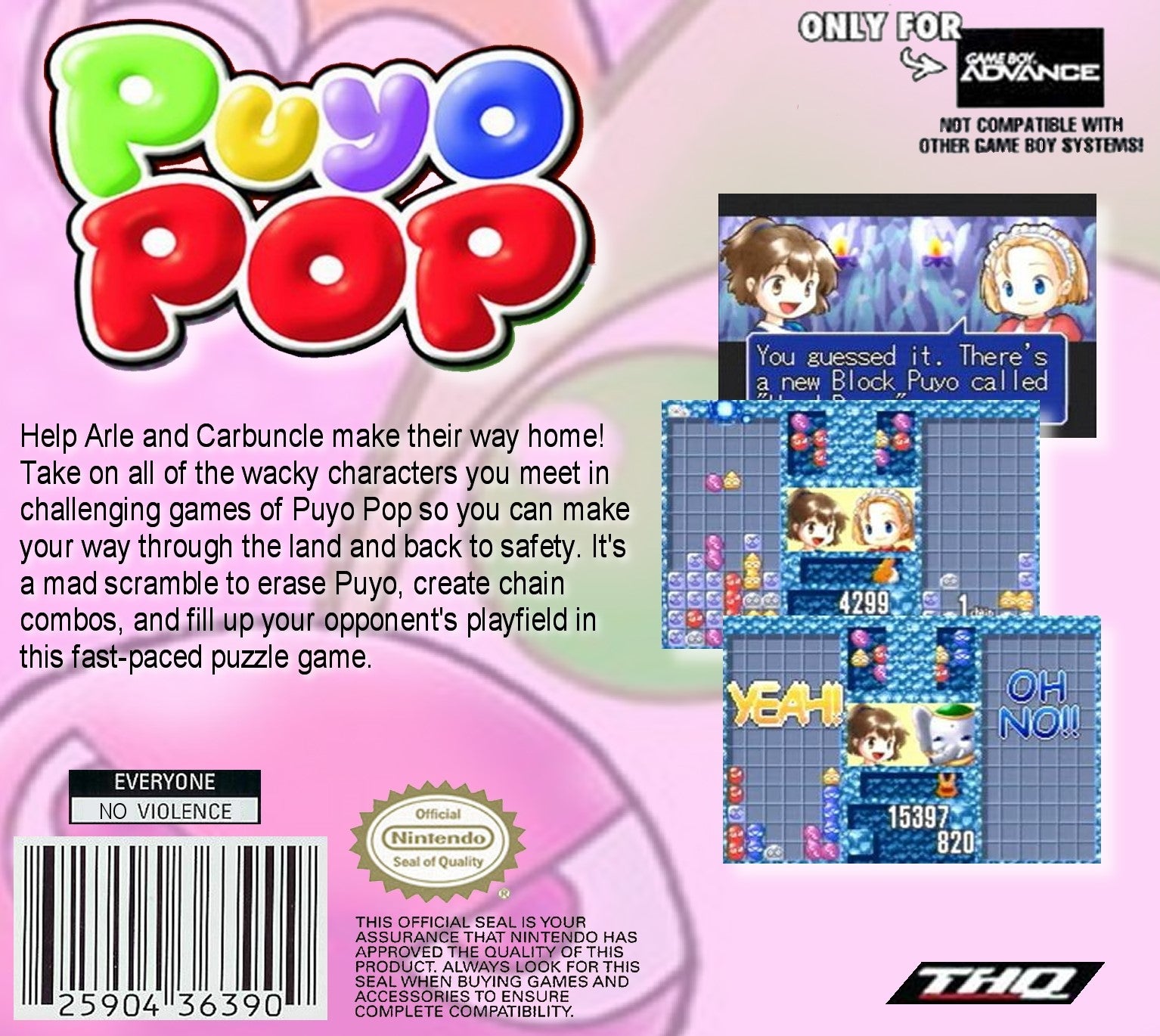 Puyo Pop Game Boy Advance - Video Game - Used - CaveGamers - Image 2