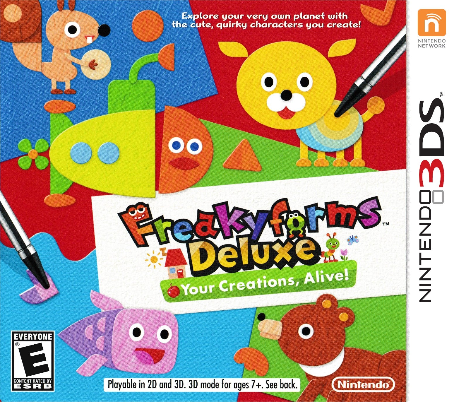 Freakyforms Deluxe: Your Creations, Alive! 3DS - Video Game - Used - CaveGamers