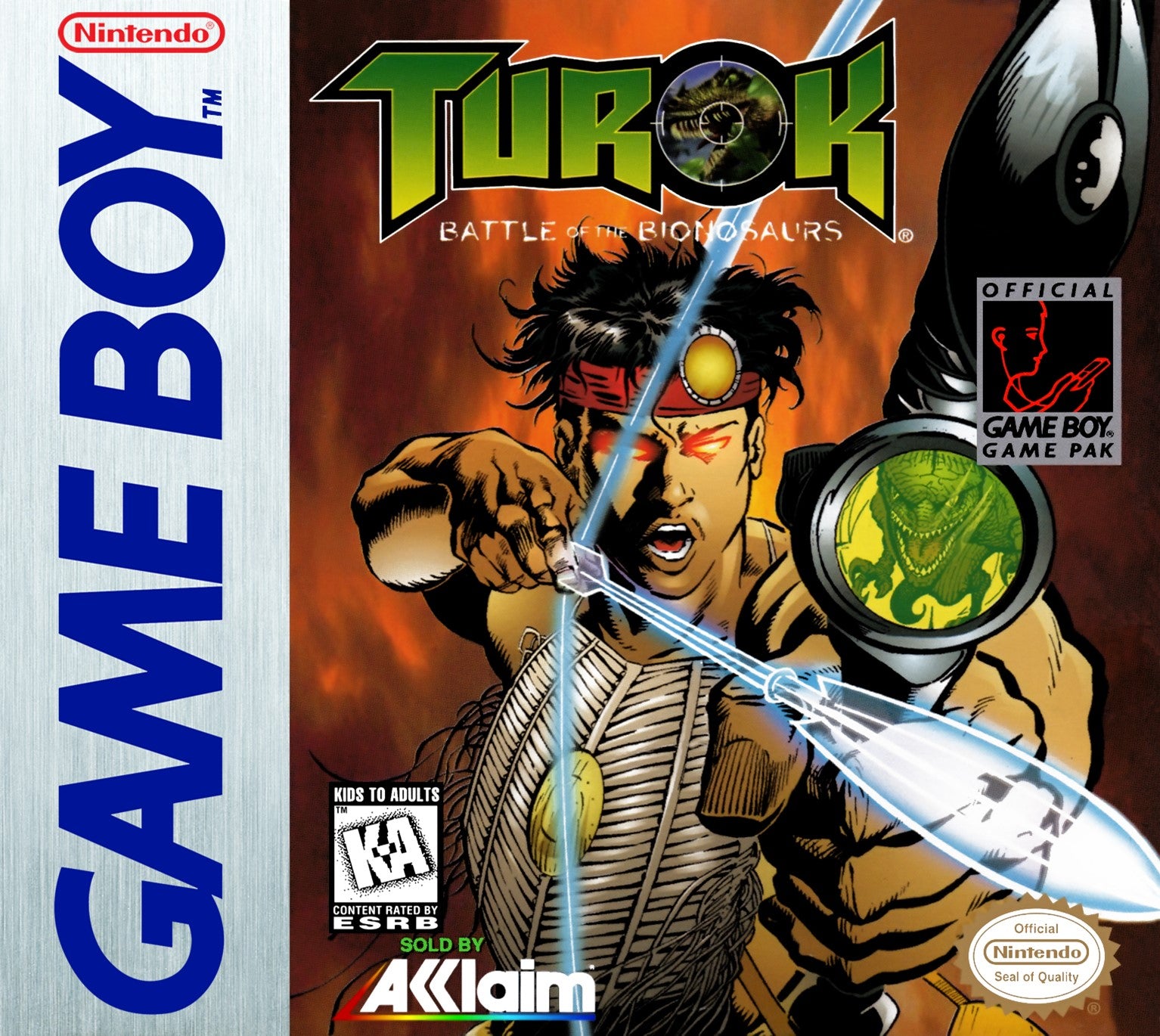 Turok Batte of the Binosaurs Game Boy - Video Game - Used - CaveGamers