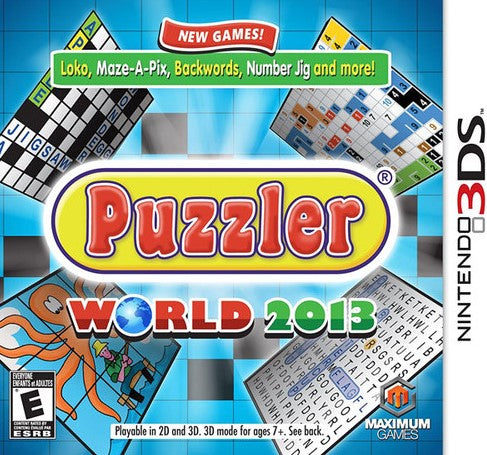 Puzzler World 2013 3DS - Video Game - Used - CaveGamers
