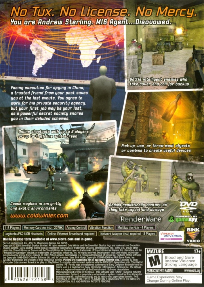 Cold Winter PS2 - Video Game - Used - CaveGamers - Image 2