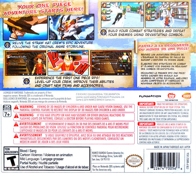 One Piece: Romance Dawn Limited Edition 3DS - Video Game - Used - CaveGamers - Image 2