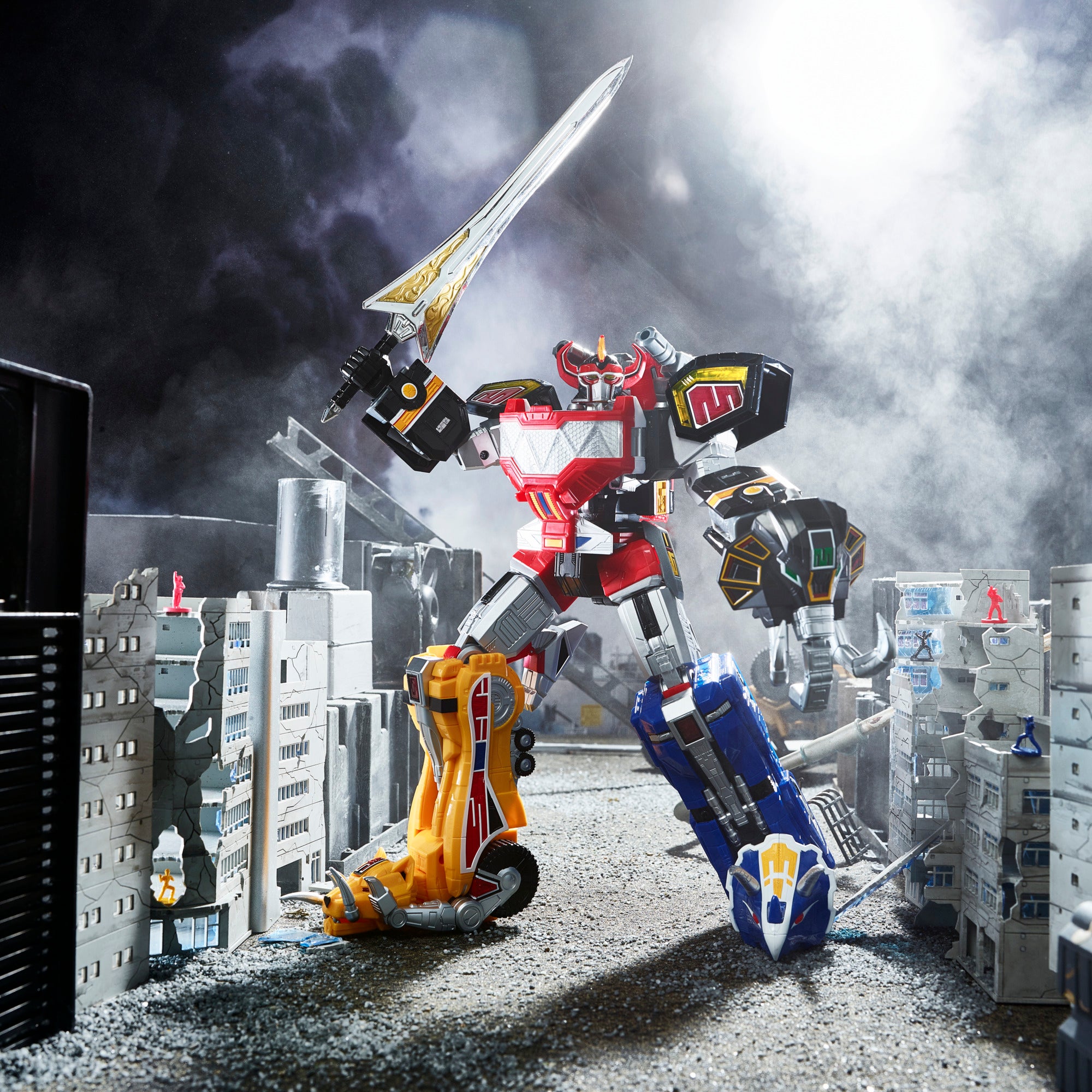 Power Rangers Lightning Collection Mighty Morphin Dino Megazord Zord Ascension Project 1:144 Action Figures - Toys - New - CaveGamers - Image 2