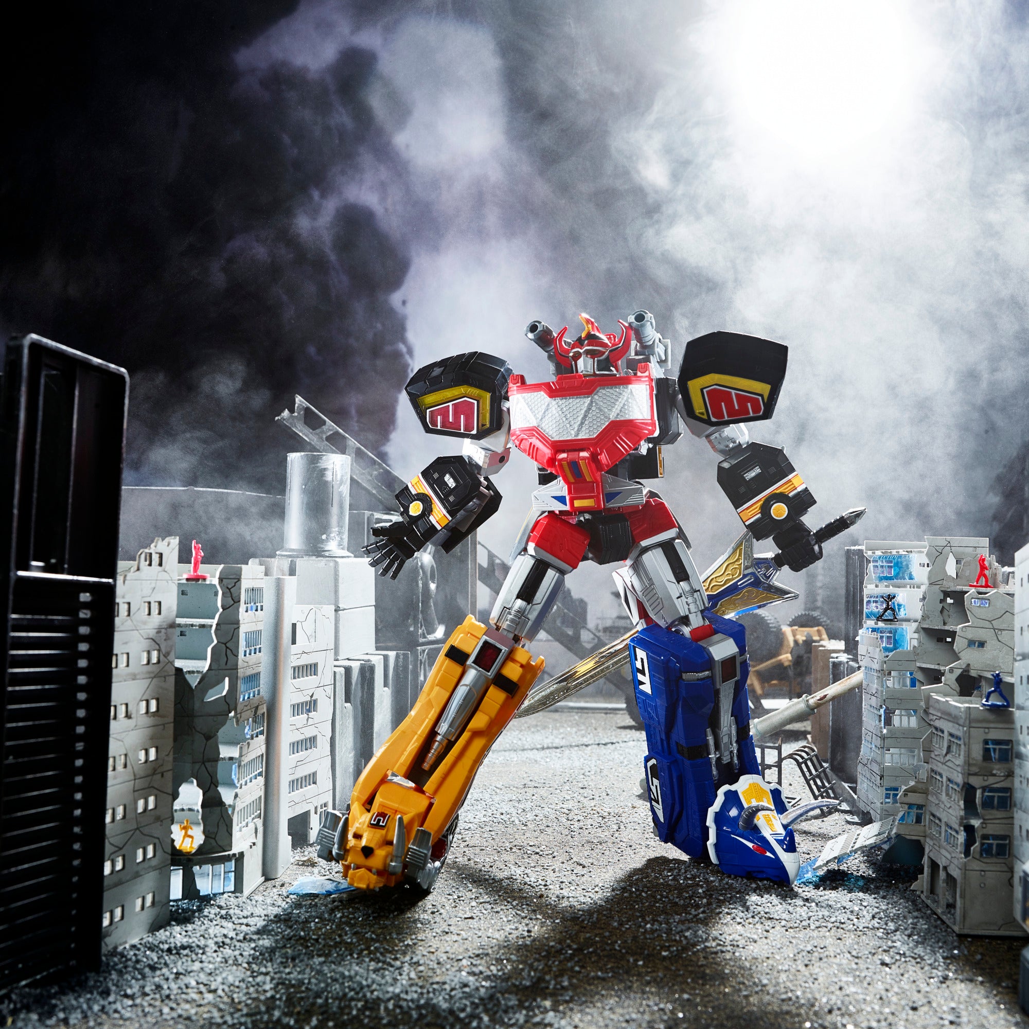 Power Rangers Lightning Collection Mighty Morphin Dino Megazord Zord Ascension Project 1:144 Action Figures - Toys - New - CaveGamers - Image 3