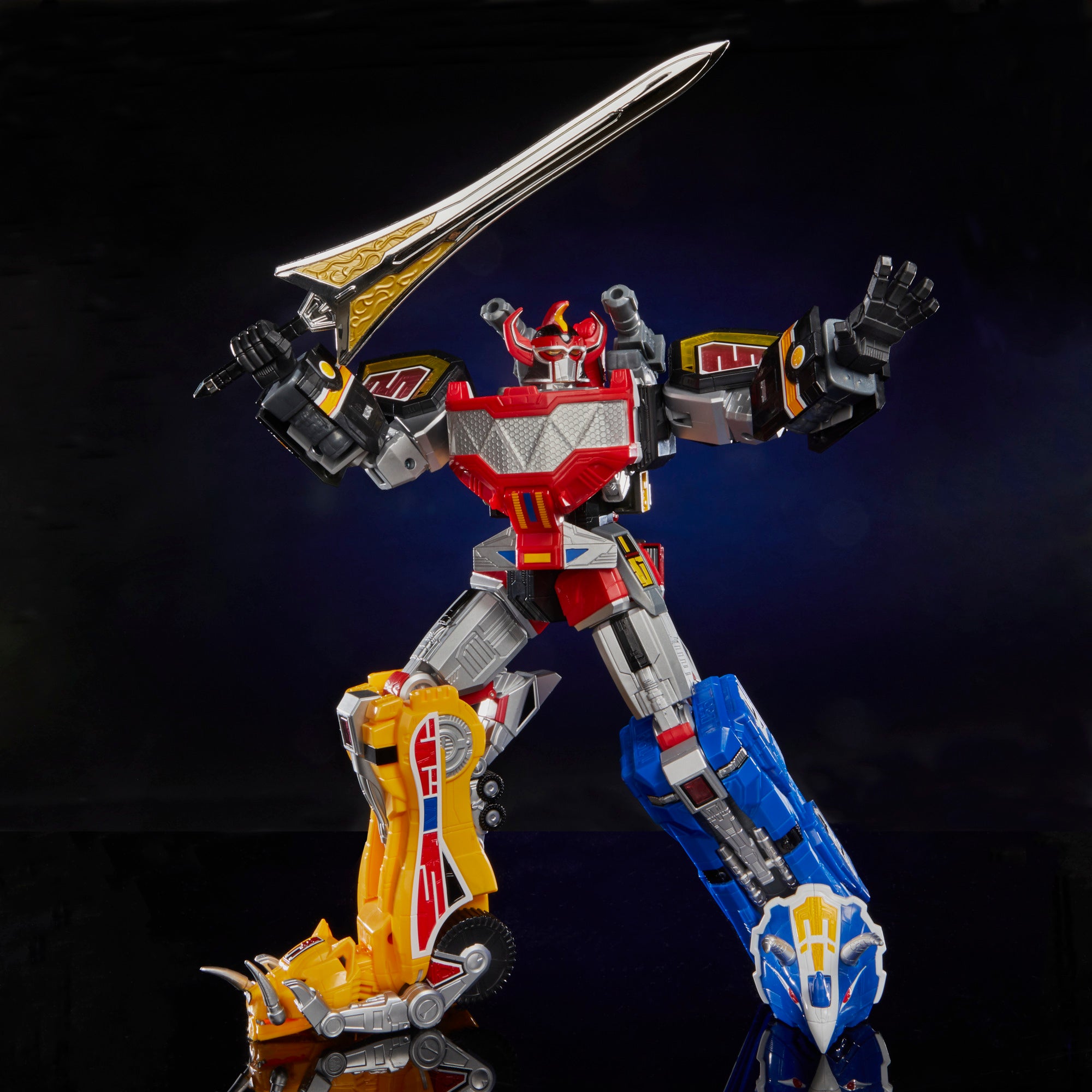 Power Rangers Lightning Collection Mighty Morphin Dino Megazord Zord Ascension Project 1:144 Action Figures - Toys - New - CaveGamers - Image 7