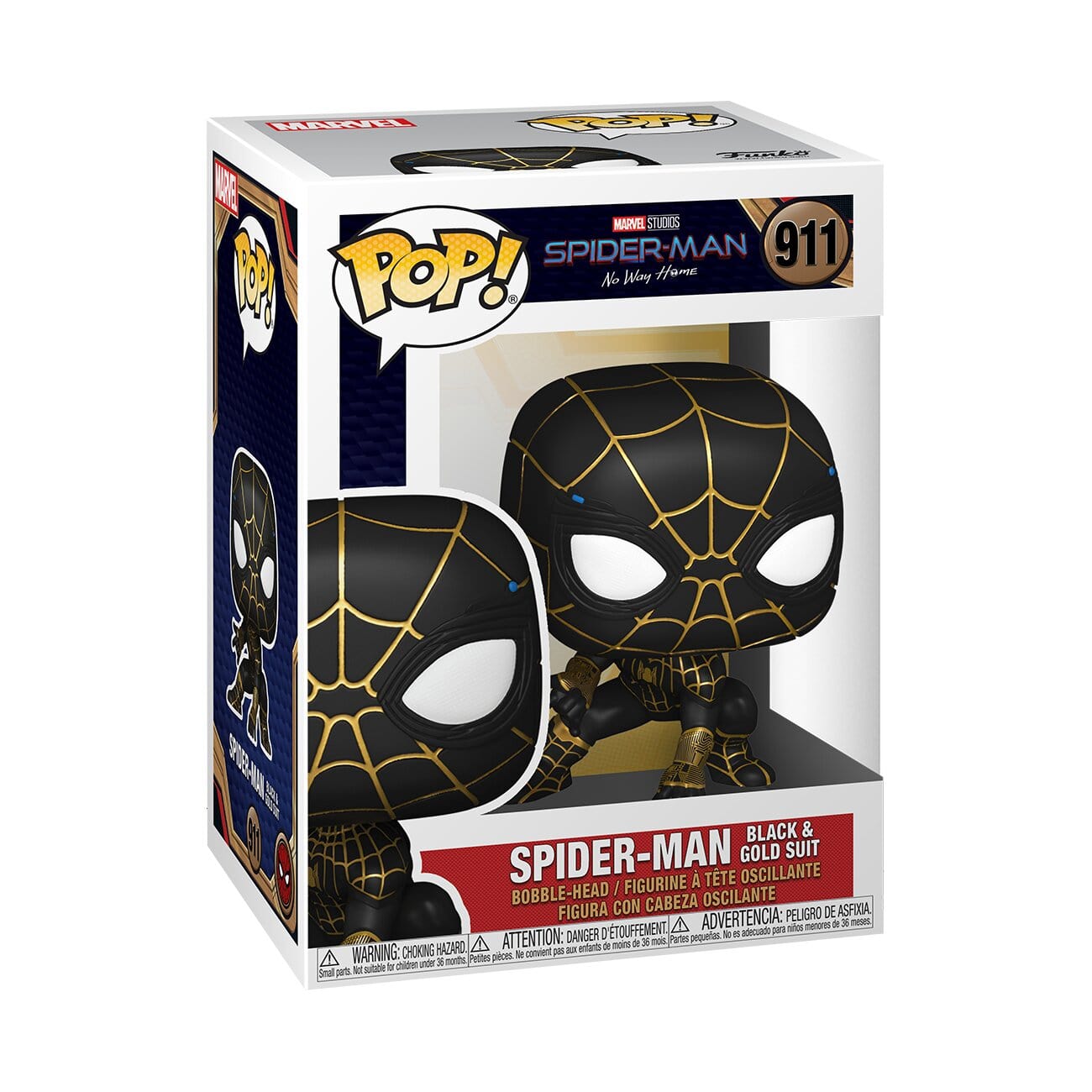 Funko Pop! Marvel: Spider-Man Spider-Man Black & Gold Suit Vinyl Figure - Toys - New - CaveGamers - Image 2