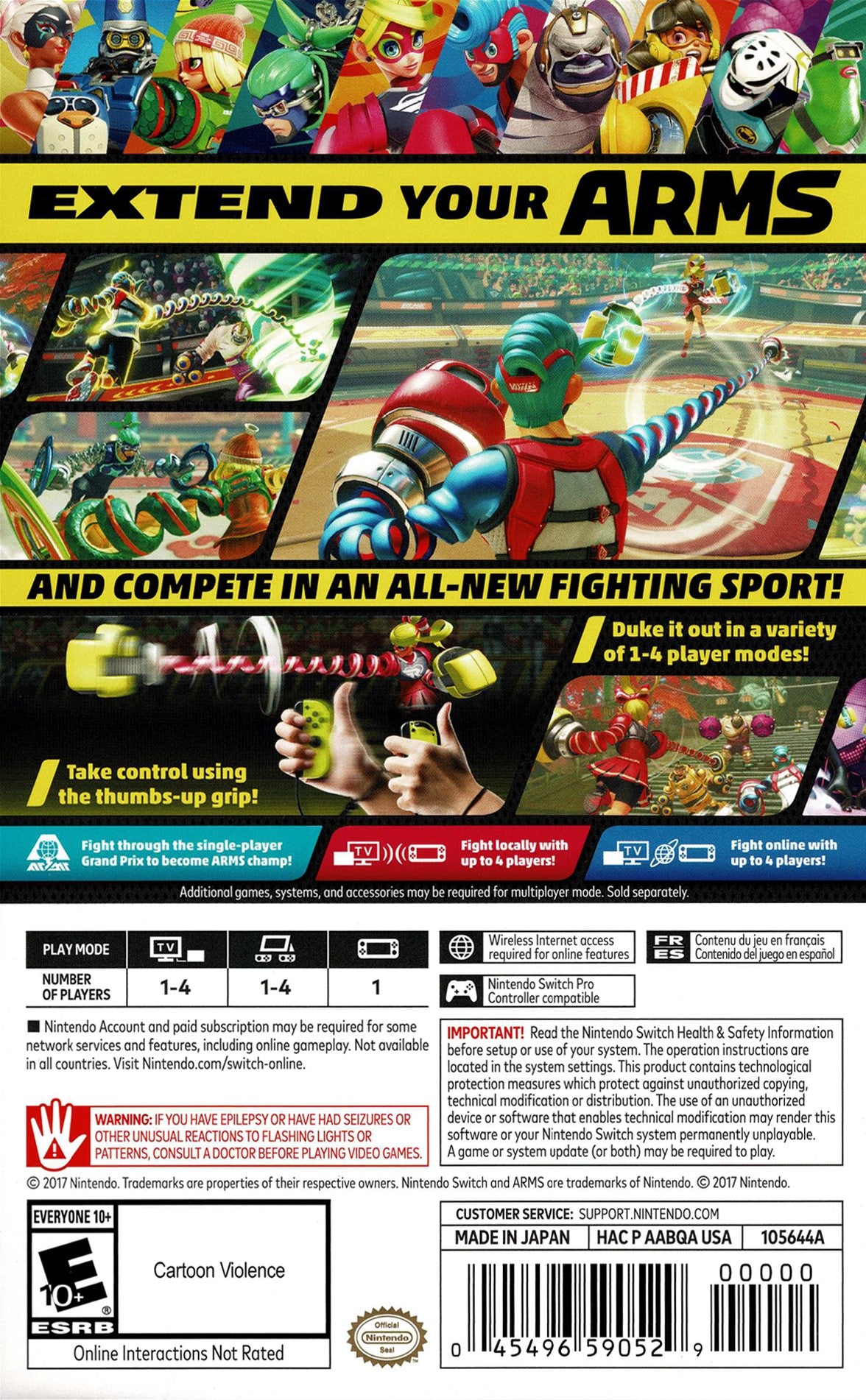ARMS Switch - Video Game - Used - CaveGamers - Image 2