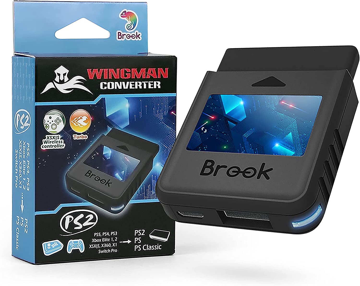 Brook Wingman PS2 Converter - Video Game Accessory - New - CaveGamers