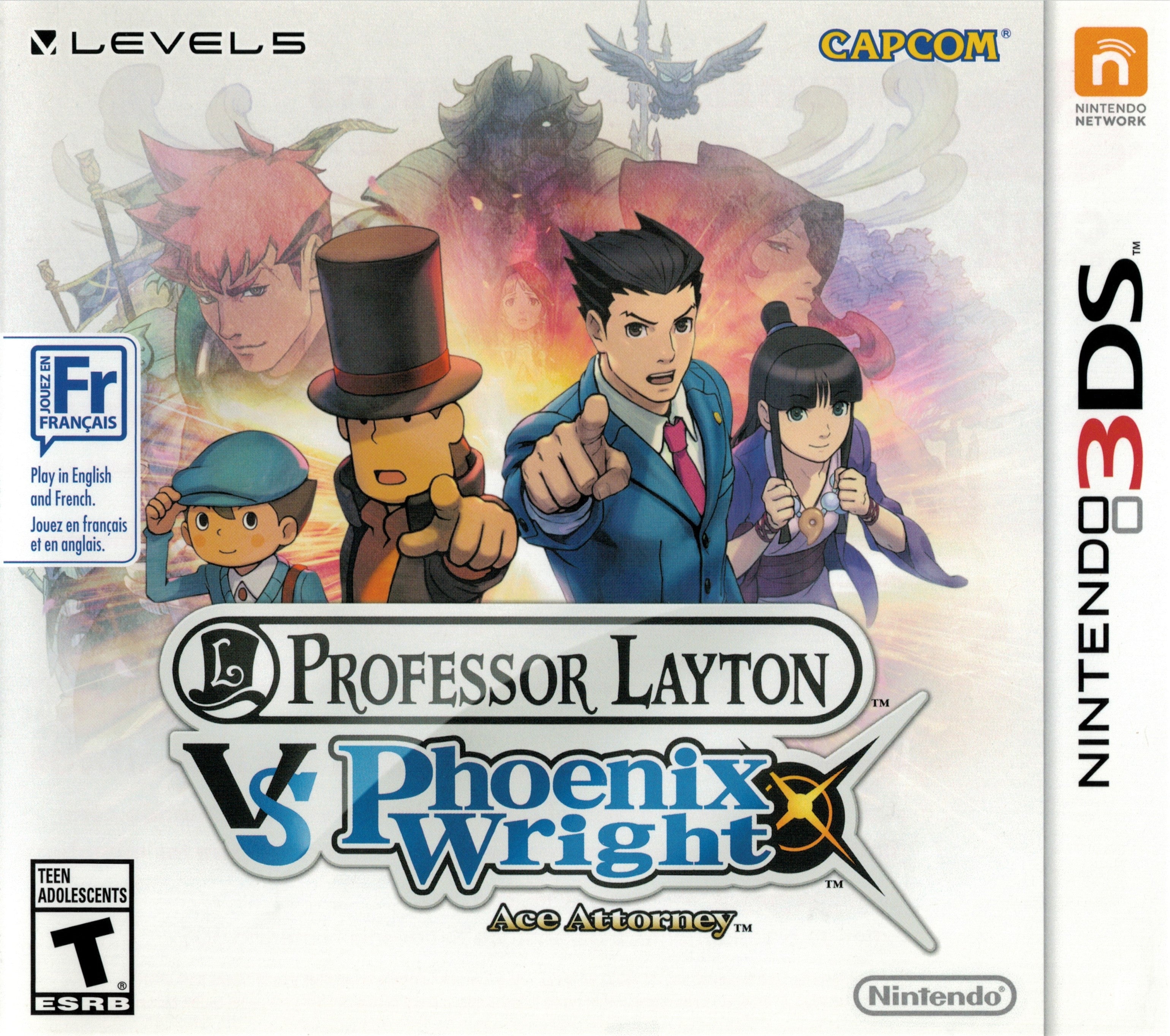 Professor Layton vs Phoenix Wright Ace Attorney 3DS - Video Game - Used - CaveGamers