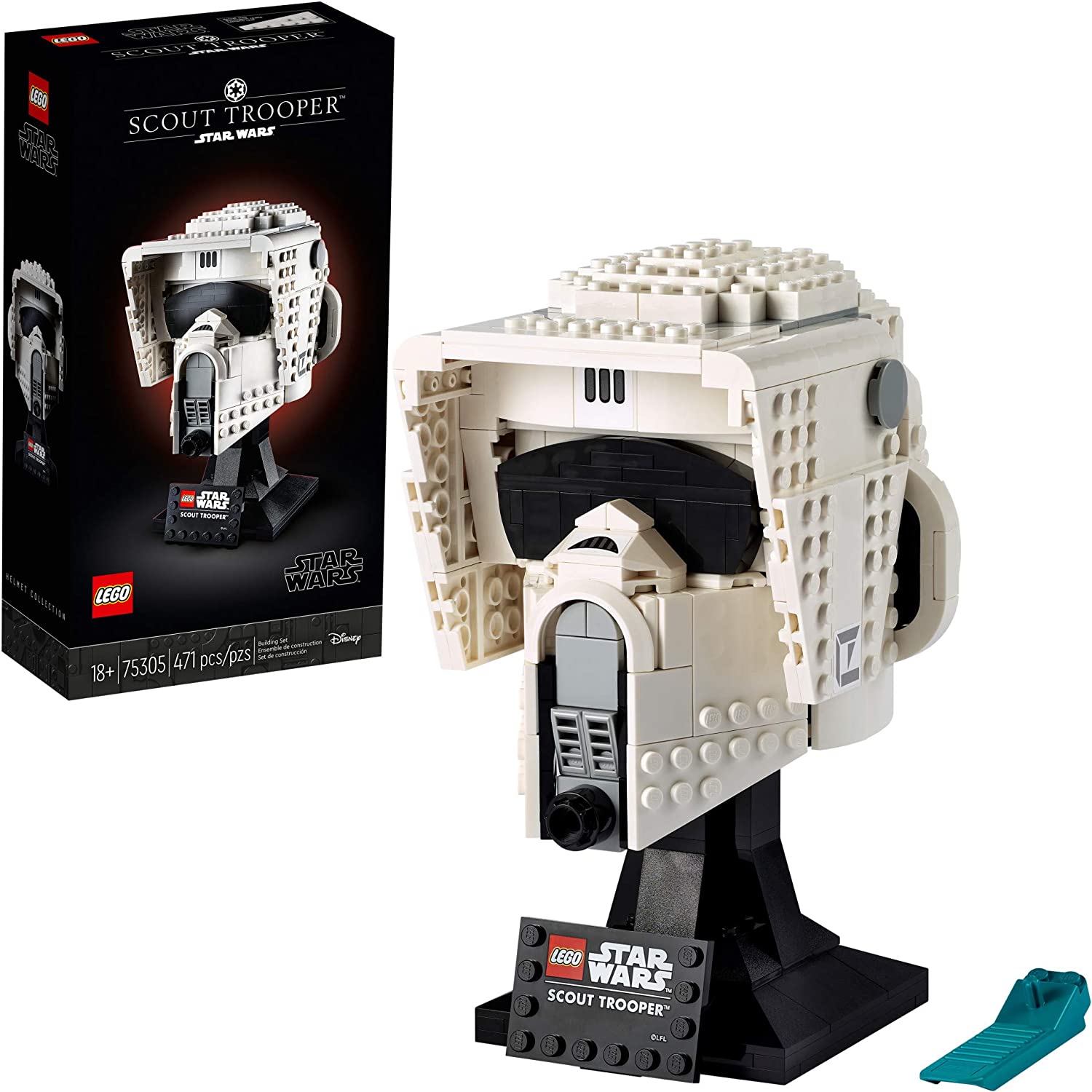 LEGO Star Wars Scout Trooper Helmet 75305 Building Sets - Toys - New - CaveGamers