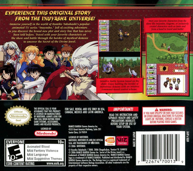 Inuyasha Secret of the Divine Jewel