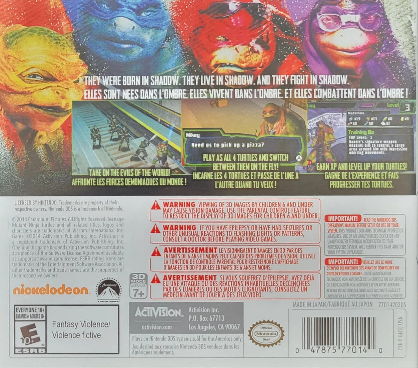 Teenage Mutant Ninja Turtles 3DS - Video Game - Used - CaveGamers - Image 2