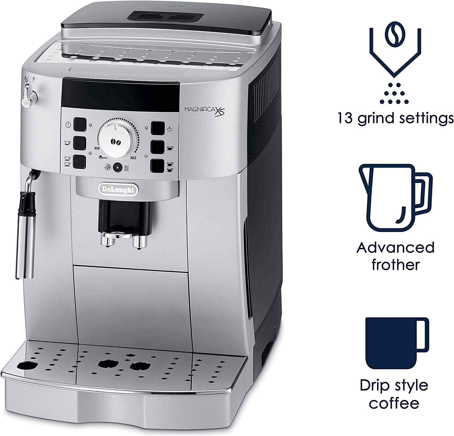 De'Longhi ECAM22110SB Espresso Machine, 13.8", Silver