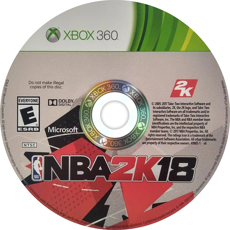 NBA 2K18 Xbox 360 - Video Game - Used - CaveGamers - Image 3