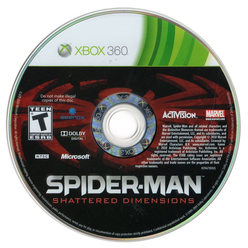 Spider-Man: Shattered Dimensions Xbox 360 - Video Game - Used - CaveGamers - Image 2