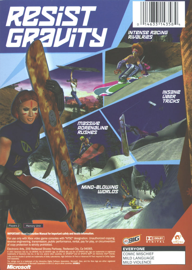 SSX Tricky Xbox - Video Game - Used - CaveGamers - Image 2