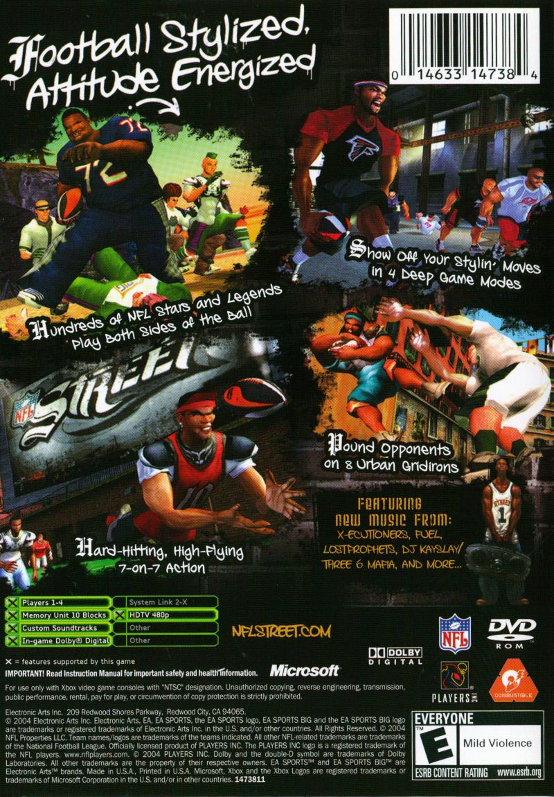 NFL Street Xbox - Video Game - Used - CaveGamers - Image 2