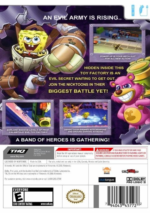 Nicktoons: Attack Toybots Wii - Video Game - Used - CaveGamers - Image 2