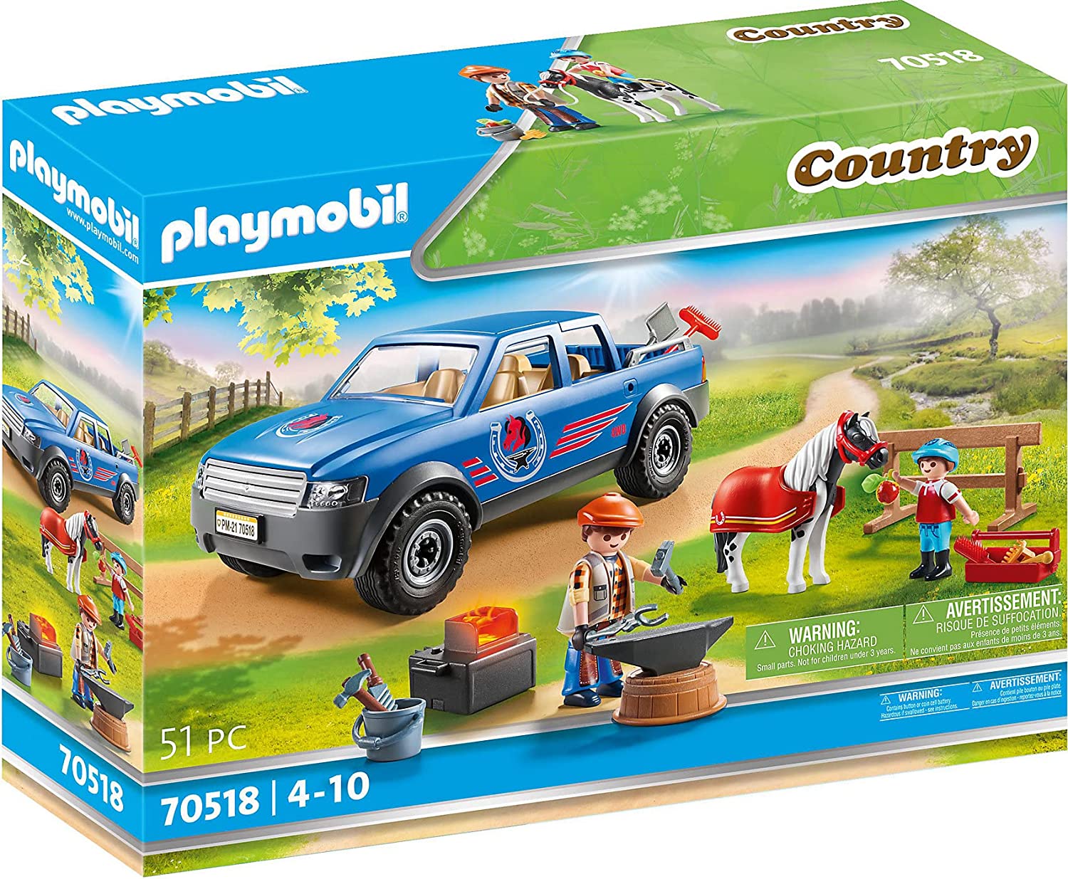 PLAYMOBIL Mobile Farrier 70518 Building Sets - Toys - New - CaveGamers