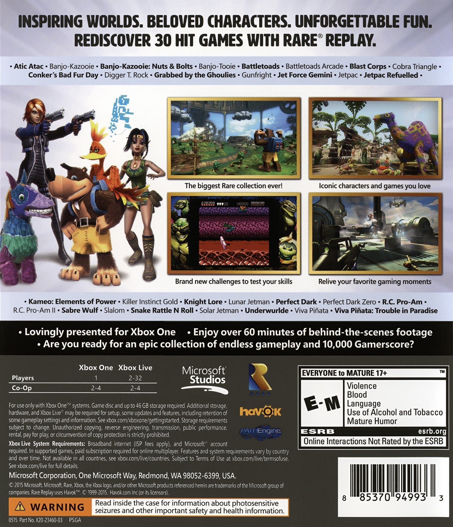Rare Replay Xbox One - Video Game - Used - CaveGamers - Image 2
