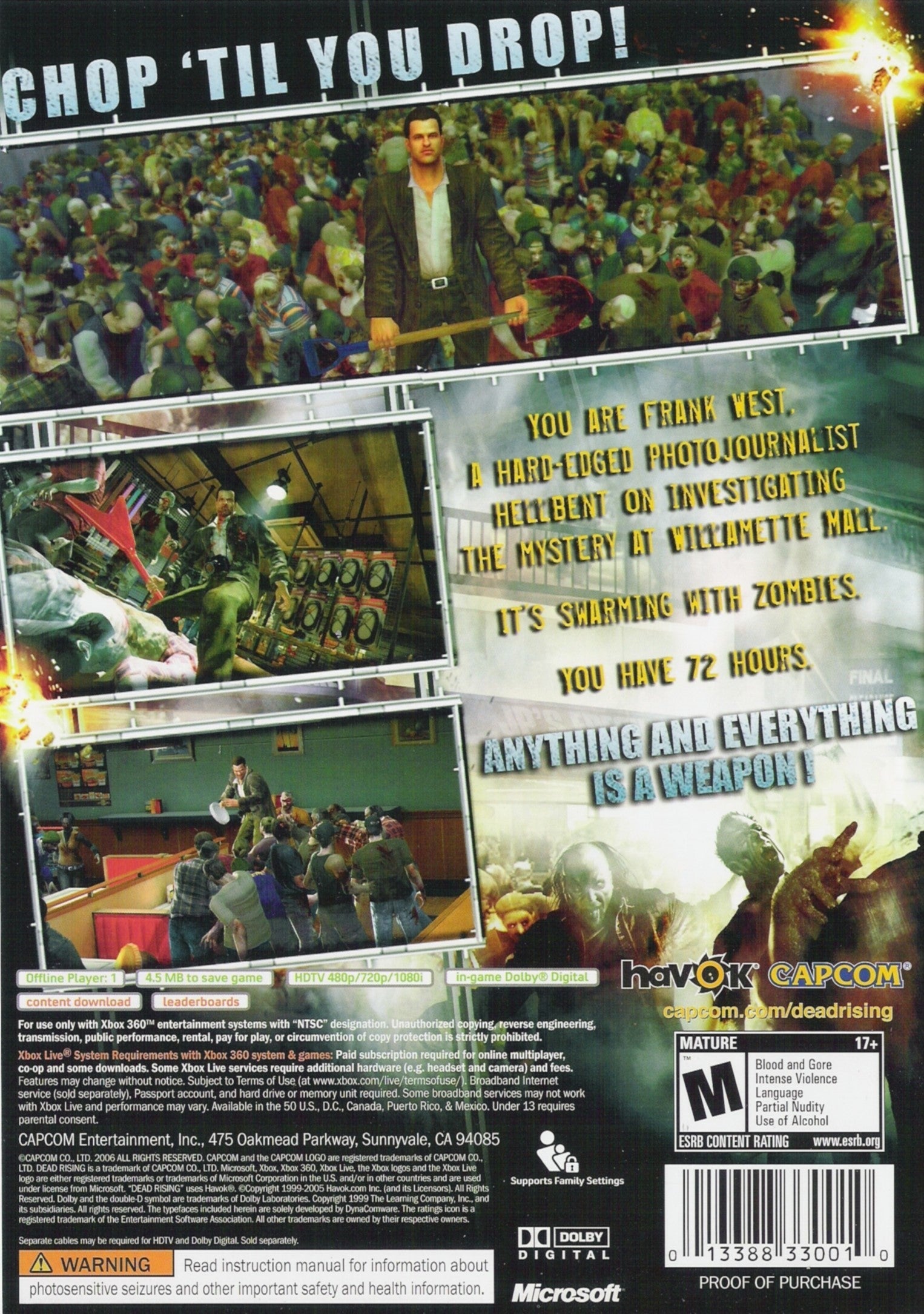 Dead Rising Xbox 360 - Video Game - Used - CaveGamers - Image 2