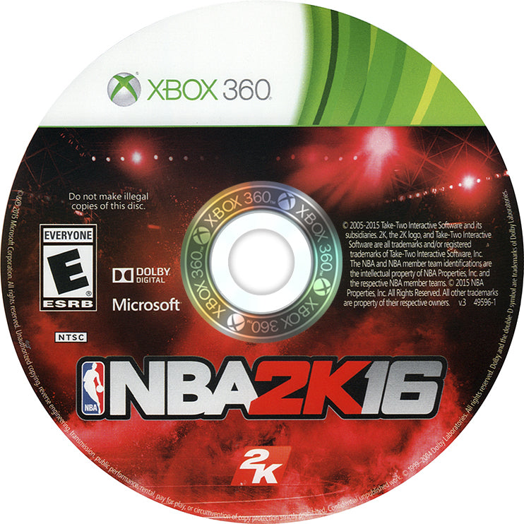 NBA 2K16 Xbox 360 - Video Game - Used - CaveGamers - Image 3
