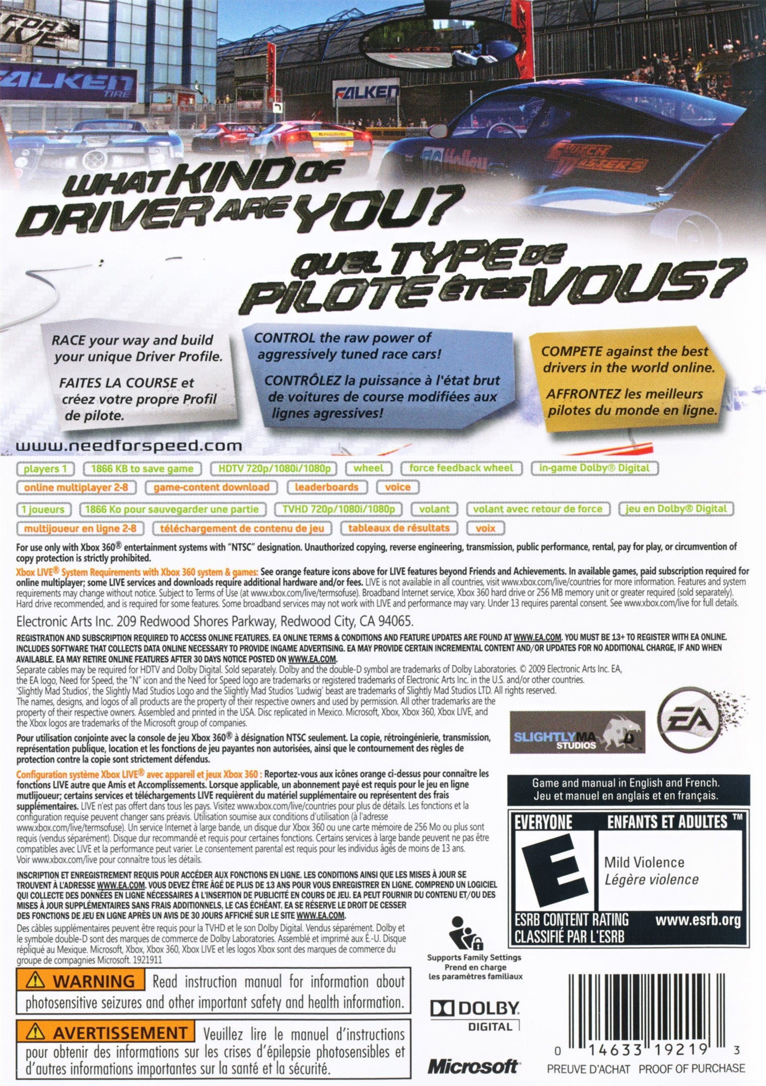 Need For Speed Shift Xbox 360 - Video Game - Used - CaveGamers - Image 2