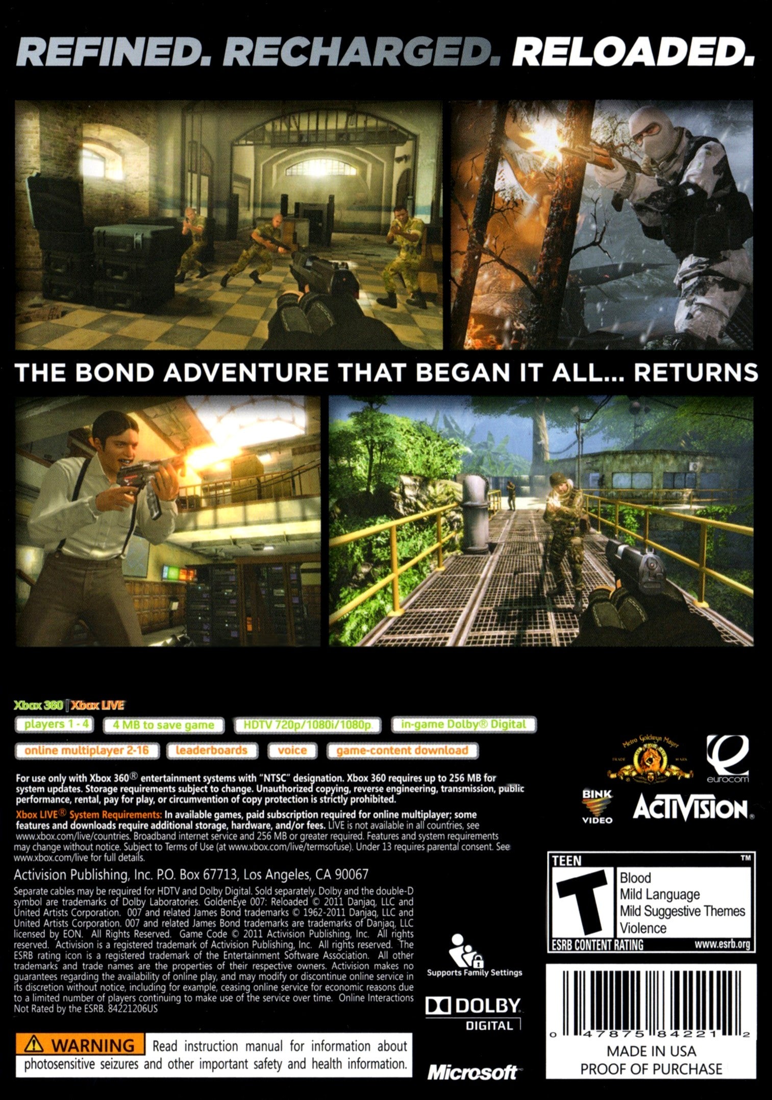 GoldenEye 007: Reloaded Xbox 360 - Video Game - Used - CaveGamers - Image 2