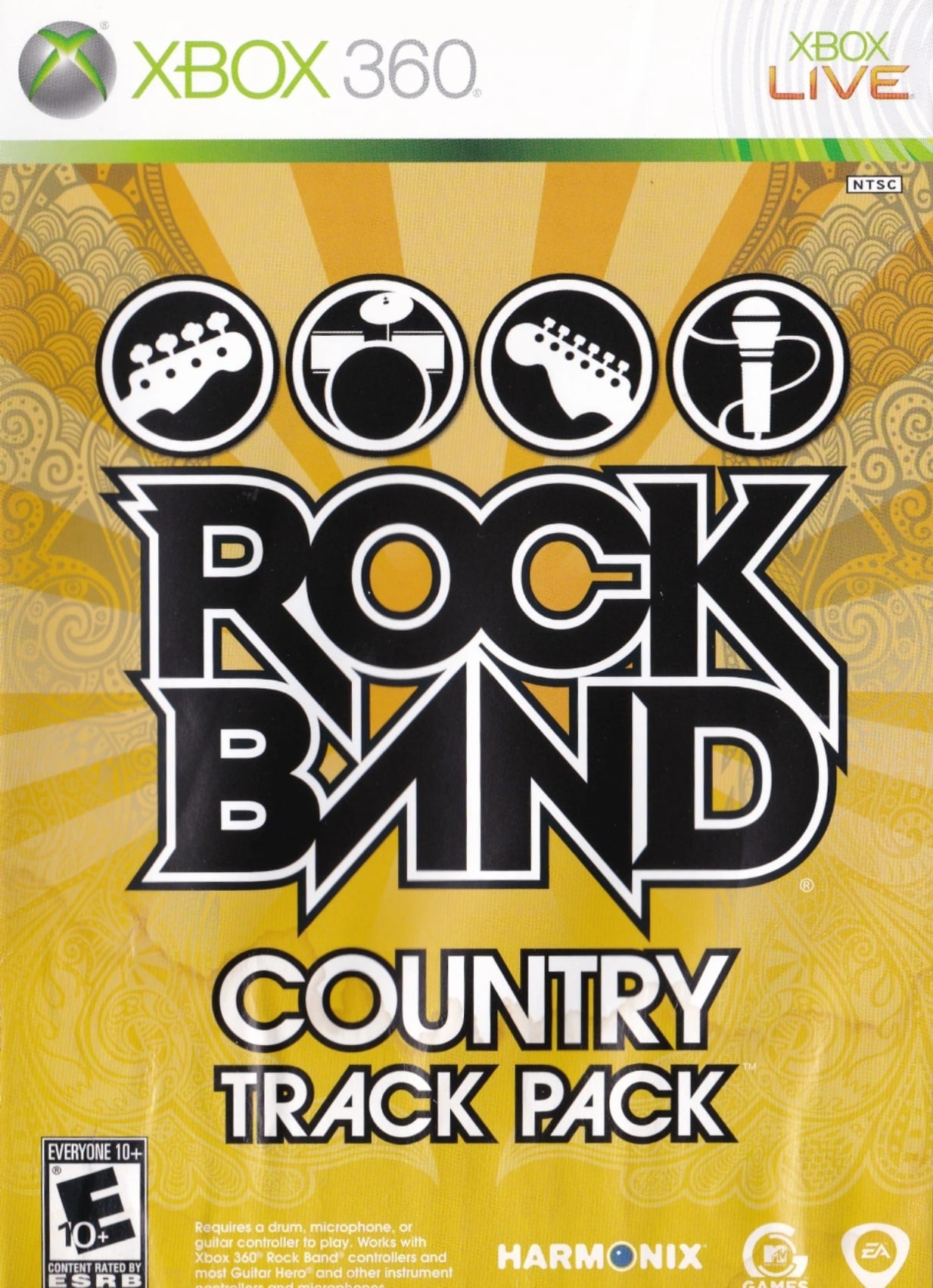 Rock Band: Country Track Pack Xbox 360 - Video Game - Used - CaveGamers