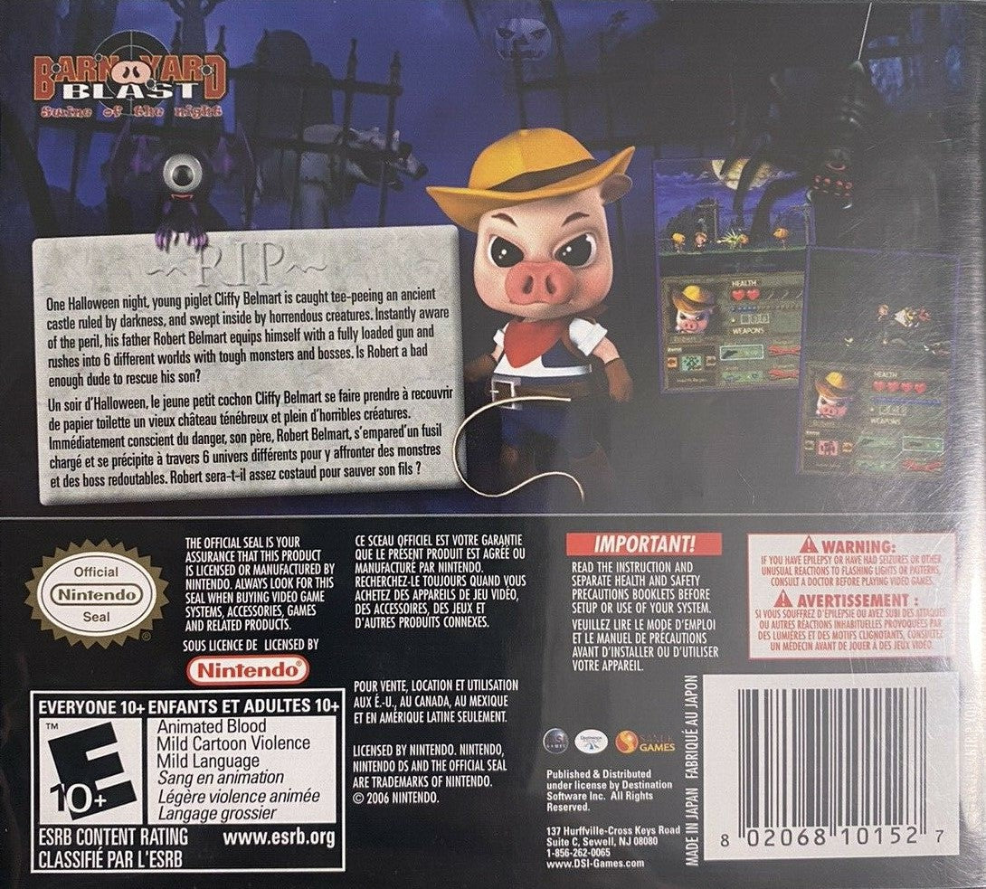 Barnyard Blast: swine of the night DS - Video Game - Used - CaveGamers - Image 2