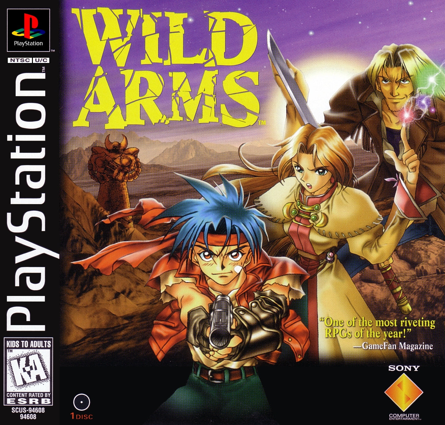 Wild Arms Playstation - Video Game - Used - CaveGamers