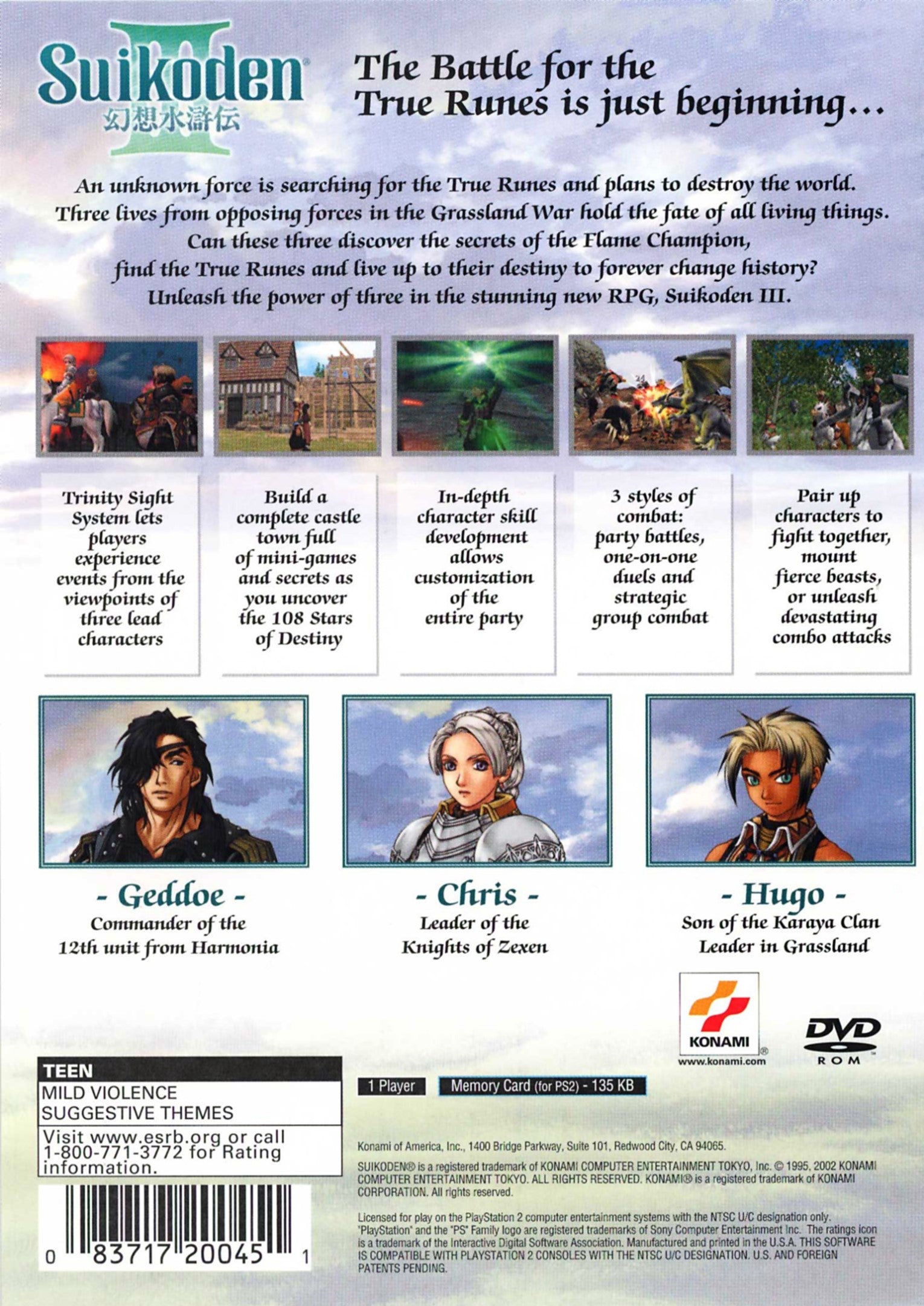 Suikoden 3 PS2 - Video Game - Used - CaveGamers - Image 2