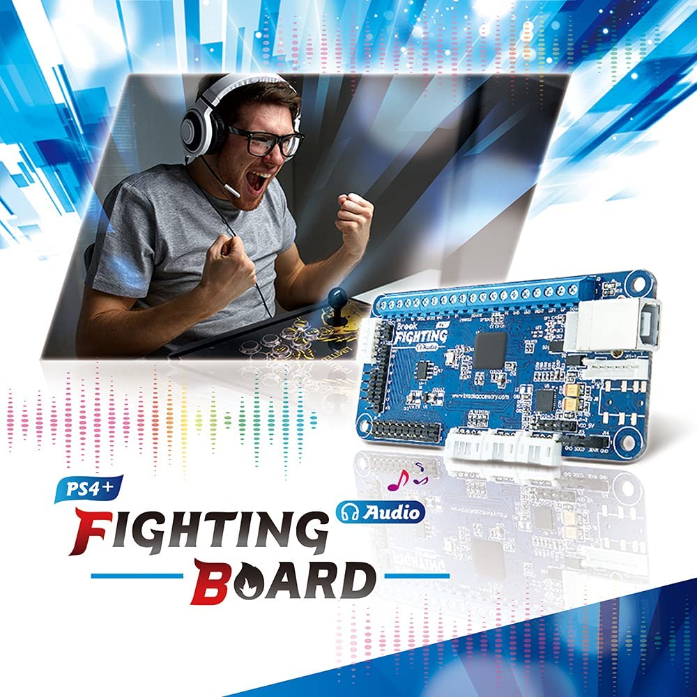 Brook PS4+ Audio Fighting Board - Pre-installed header version