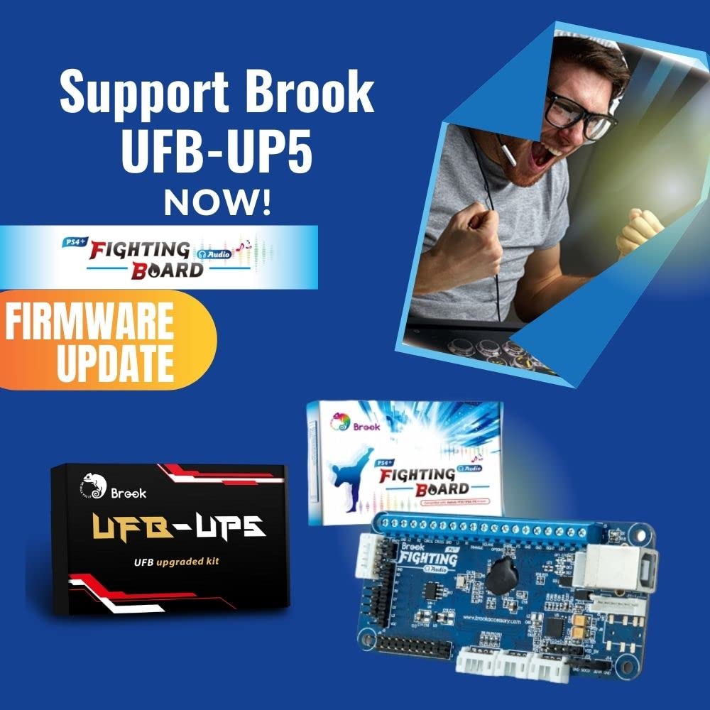 Brook PS4+ Audio Fighting Board - Pre-installed header version