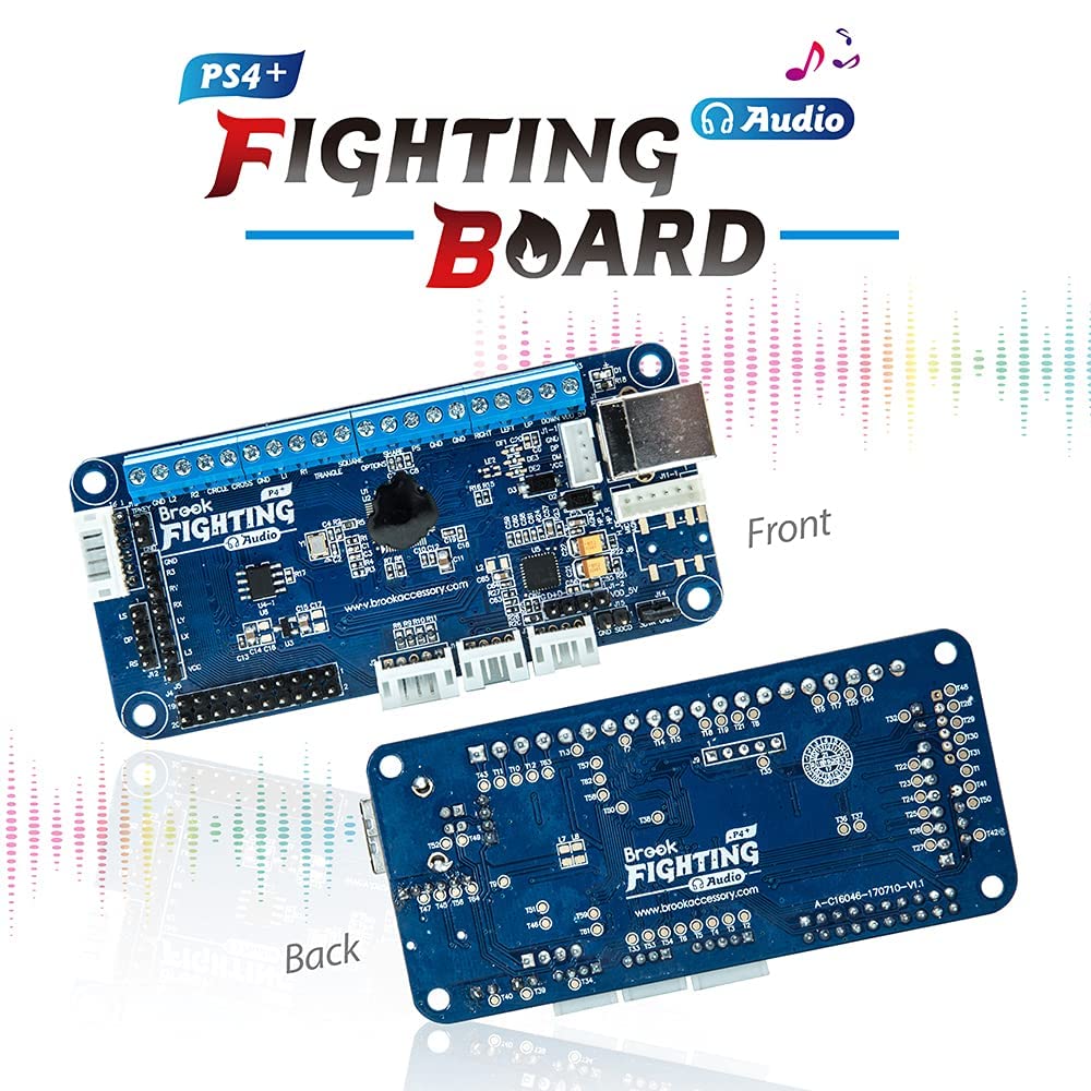 Brook PS4+ Audio Fighting Board - Pre-installed header version