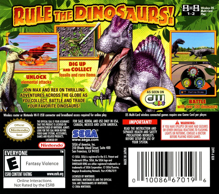 Dinosaur King DS - Video Game - Used - CaveGamers - Image 2