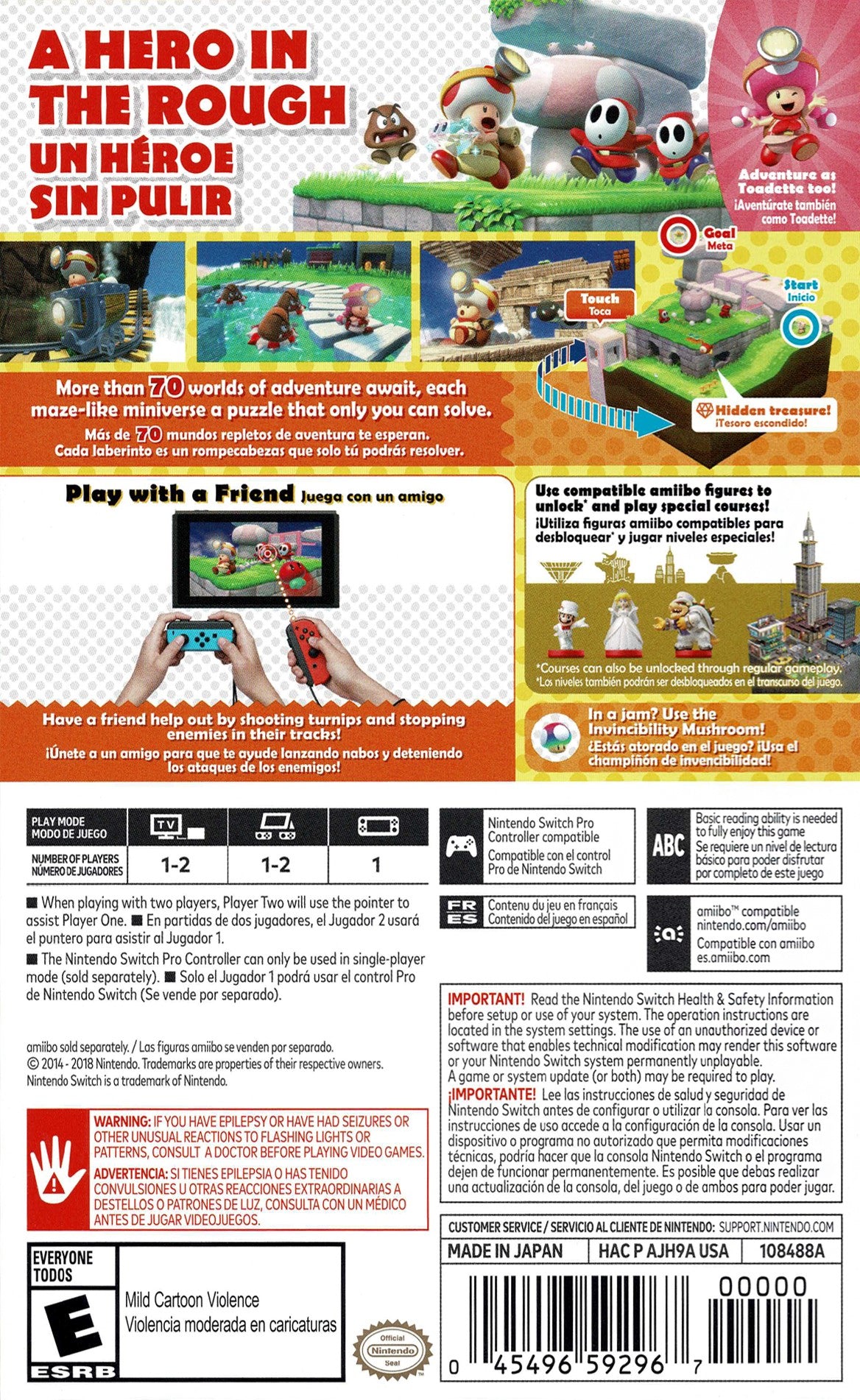 Captain Toad: Treasure Tracker Switch - Video Game - Used - CaveGamers - Image 2
