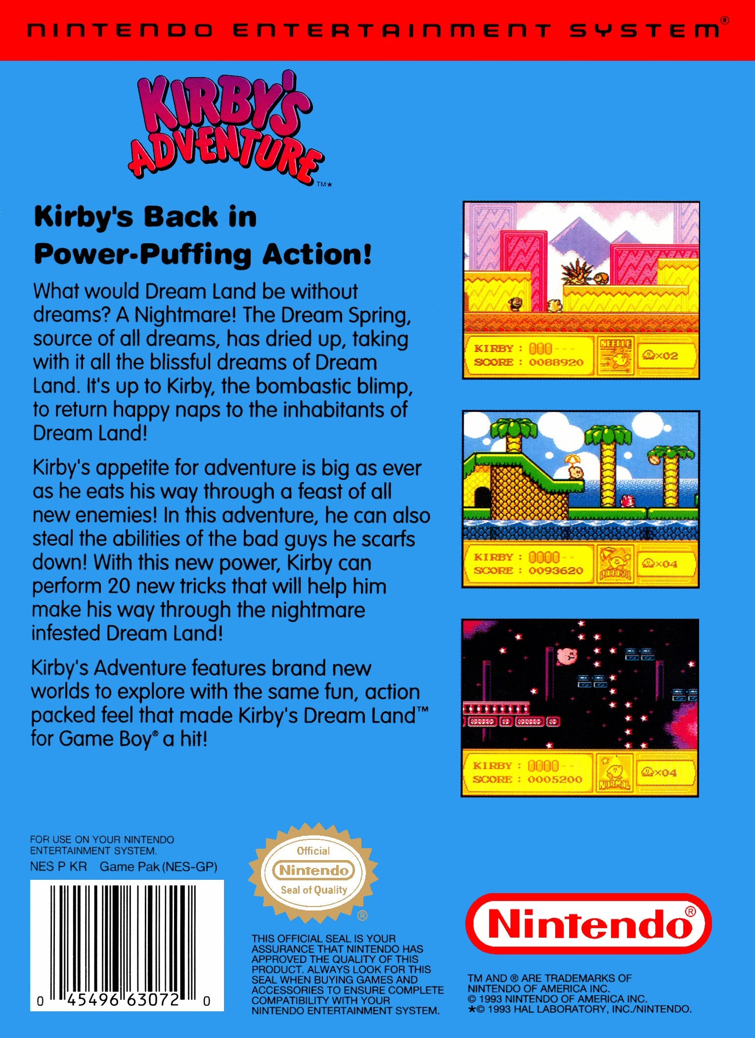 Kirby's Adventure NES - Video Game - Used - CaveGamers - Image 2