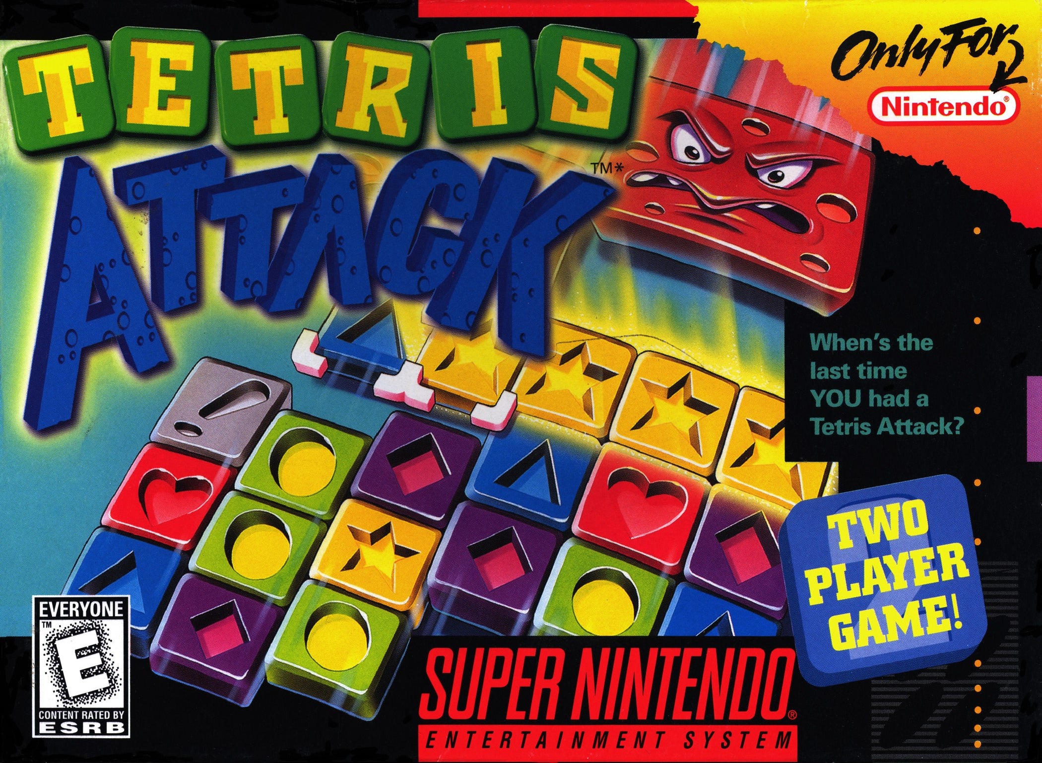 Tetris Attack SNES - Video Game - Used - CaveGamers
