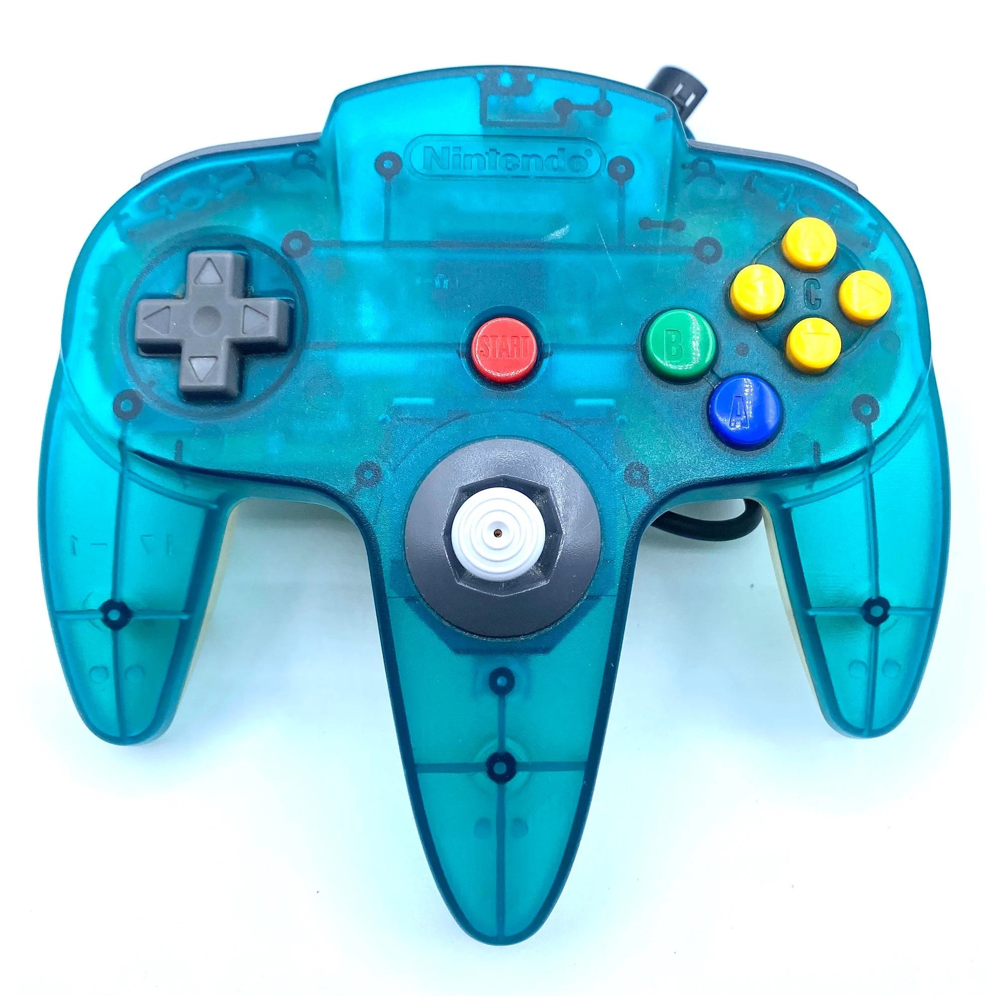 Nintendo 64 Controller - Ice Blue N64 - Video Game Accessory - Used - CaveGamers