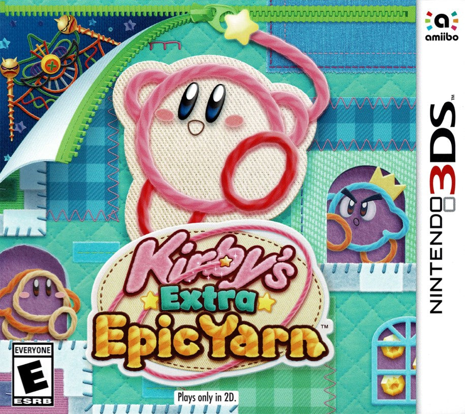 Kirby's Extra Epic Yarn 3DS - Video Game - Used - CaveGamers