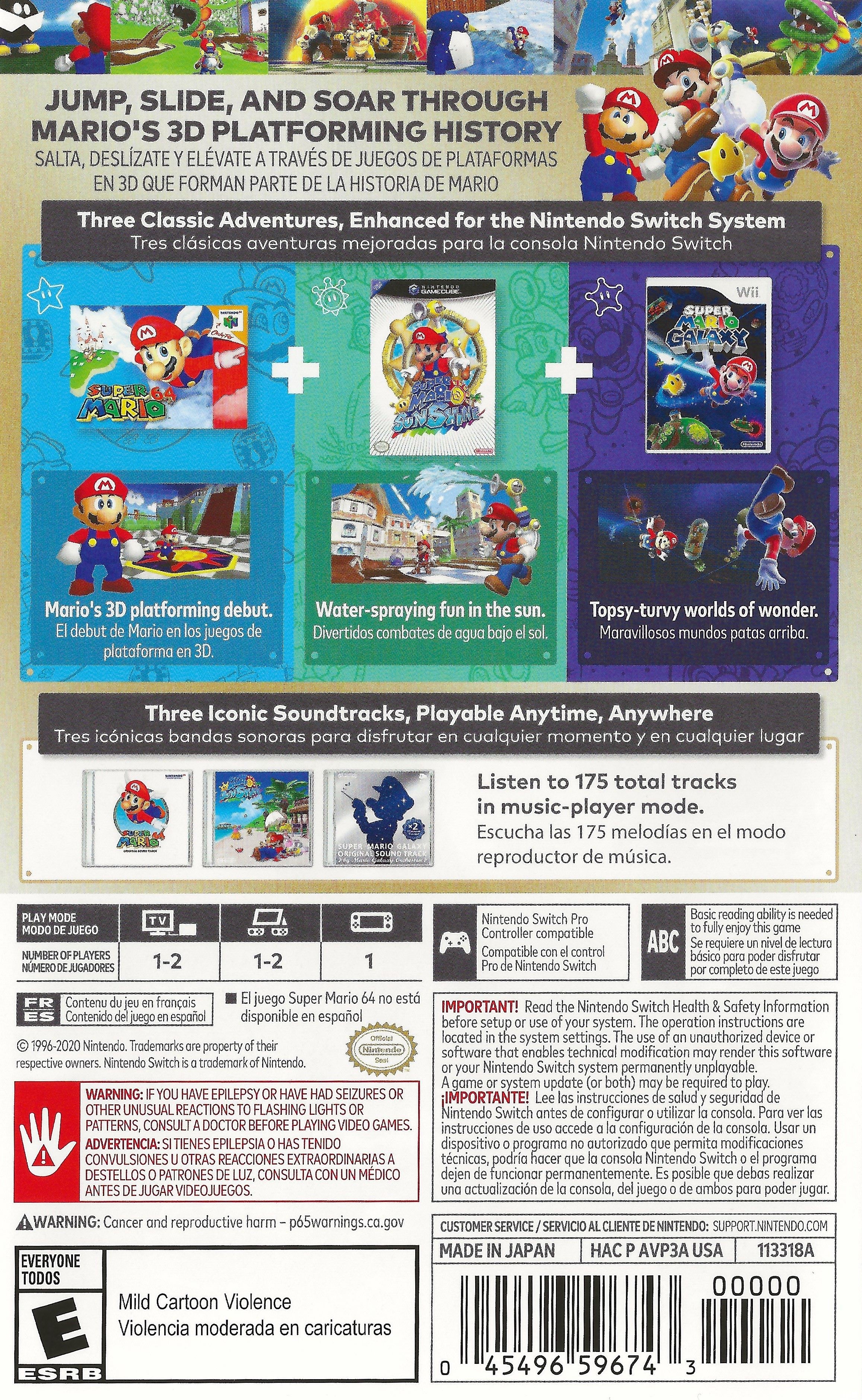 Super Mario 3D All Stars Switch - Video Game - Used - CaveGamers - Image 2