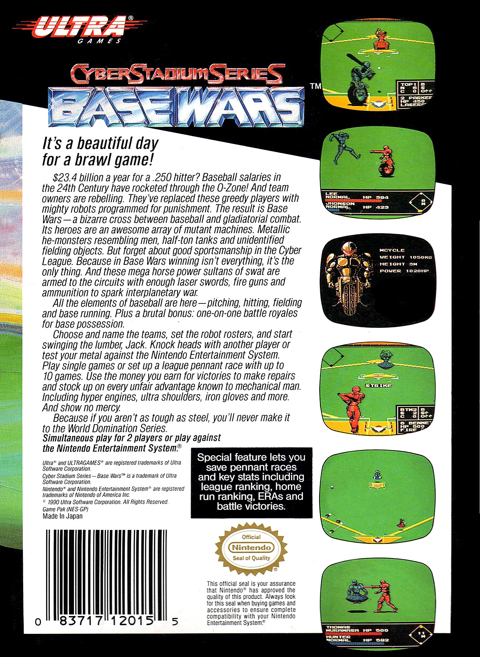 Basewars NES - Video Game - Used - CaveGamers - Image 2