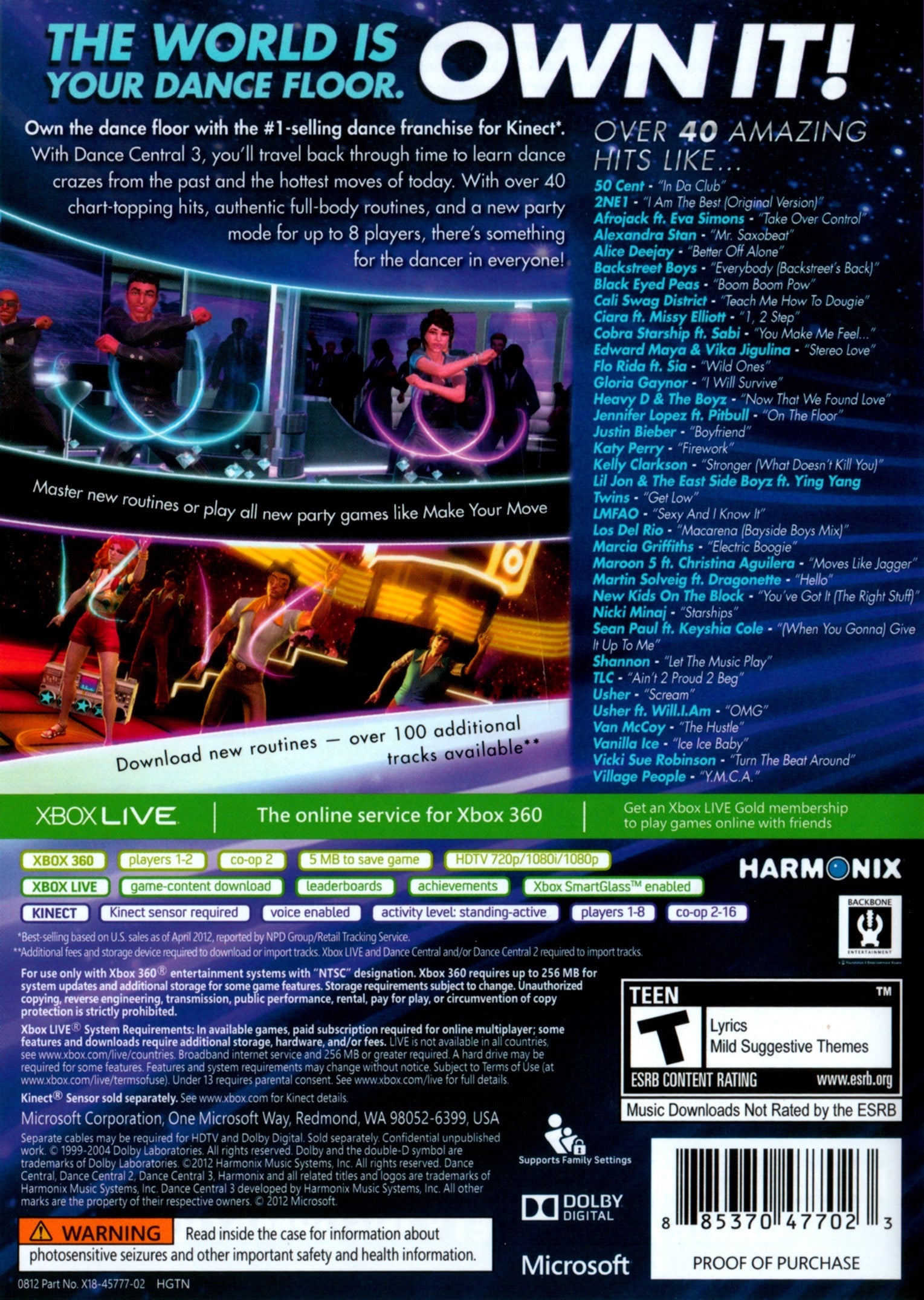 Dance Central 3 Xbox 360 - Video Game - Used - CaveGamers - Image 2