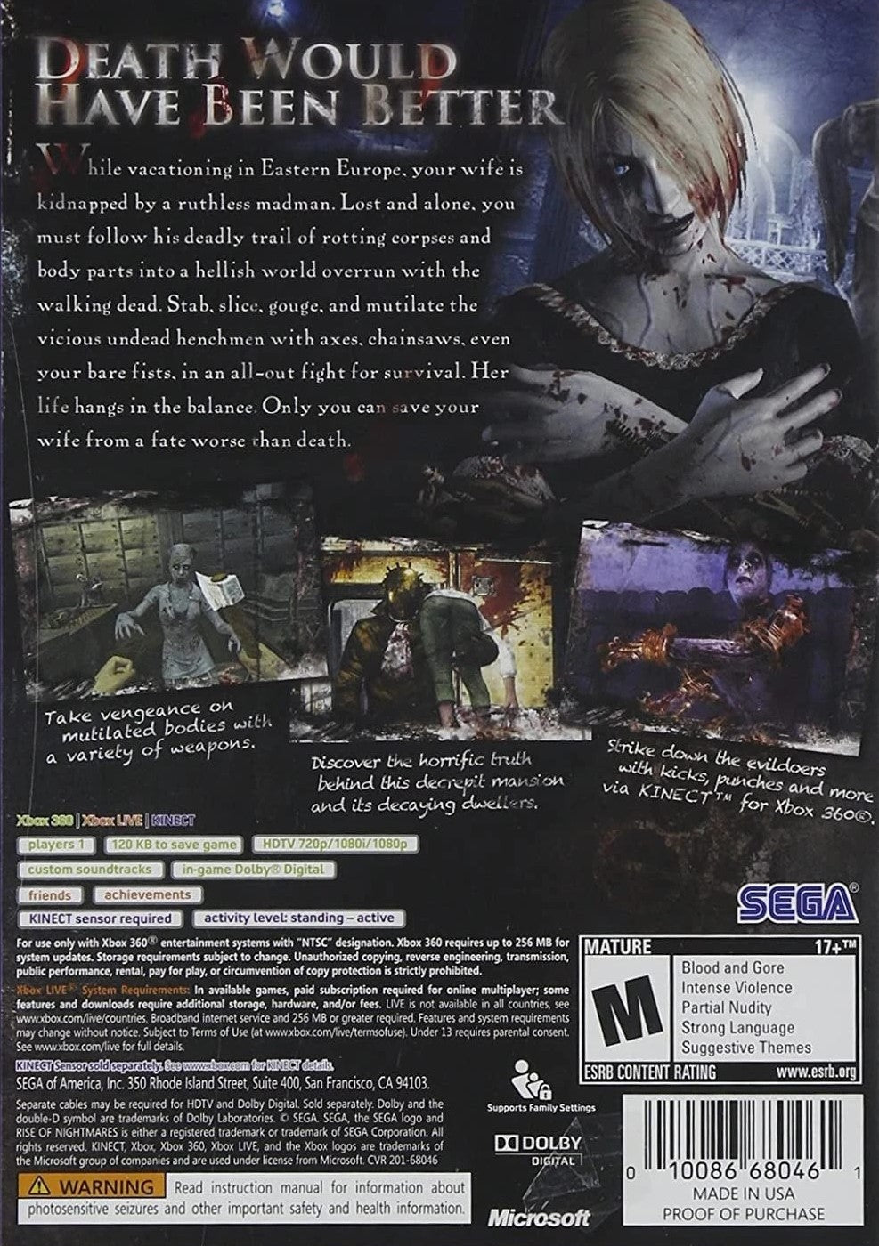 Rise of Nightmares Xbox 360 - Video Game - Used - CaveGamers - Image 2